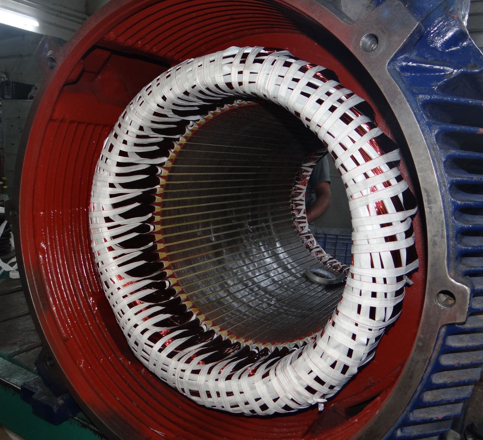 A Machine being prepared for VPI process